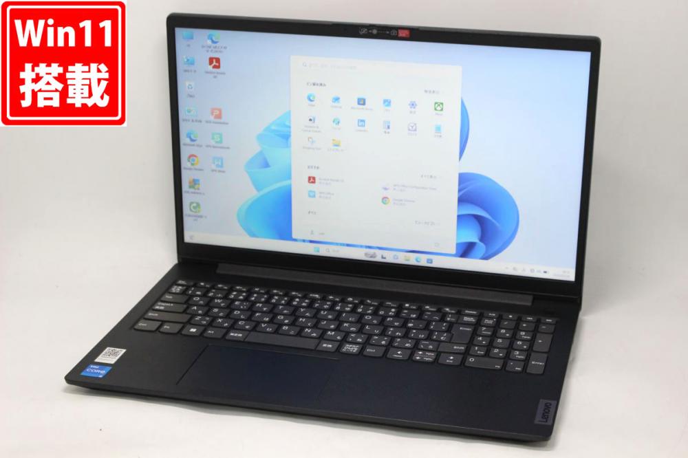 充放電回数11回 中古良品 フルHD 15.6型 Lenovo V15 G3 IAP Windows11 10コア 第12世代 i5-1235U 8GB NVMe 256GB-SSD カメラ 無線 Office付き 中古パソコン 管:1806h