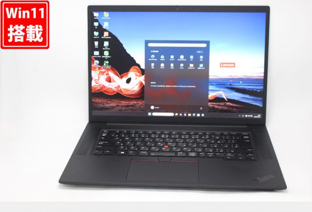 ゲーミングPC 中古 16型 Lenovo ThinkPad P1 Gen4 Windows11 8コア 第11世代 i7-11800H 32GB NVMe 512GB-SSD NVIDIA RTX A2000 カメラ 無線Wi-Fi6 Office付き 中古パソコン 管:1002v