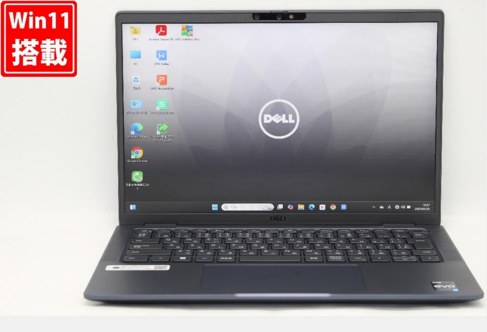 充放電回数24回  良品 フルHD対応WUXGA 13.3型 DELL Latitude 7340 Windows11 10コア 第13世代 i7-1365u 16GB NVMe 512GB-SSD カメラ 無線Wi-Fi6 Office付 中古パソコン 管:1050r