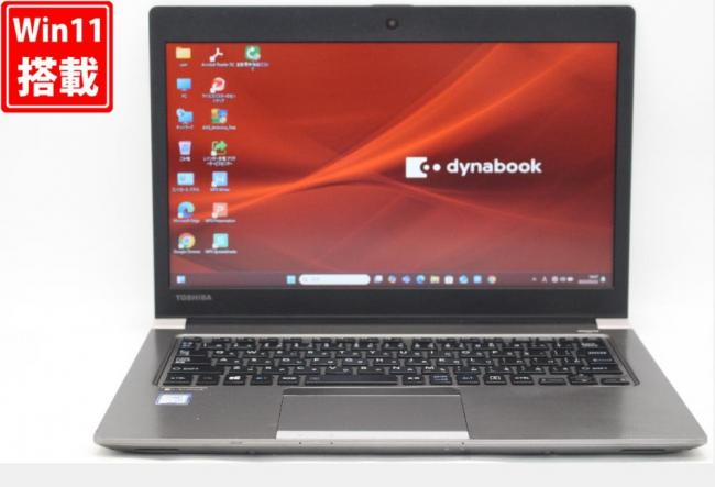 中古良品 13.3型 TOSHIBA DYNABOOK R63M Windows11 八世代 i3-8130u 8GB 256GB-SSD カメラ 無線 Office付 中古パソコン 税無 管:1657r
