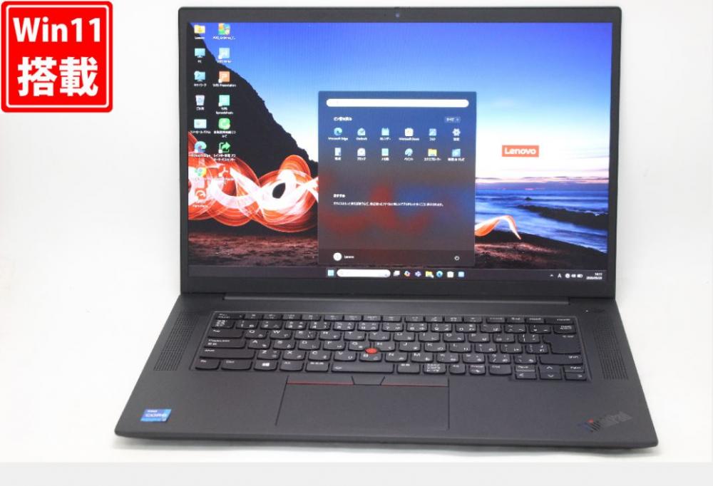 ゲーミングPC 訳有 16型 Lenovo ThinkPad P1 Gen4 Windows11 8コア 第11世代 i7-11800H 32GB NVMe 512GB-SSD NVIDIA RTX A2000 カメラ 無線Wi-Fi6 Office付き 中古パソコン 管:1414v