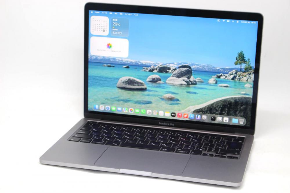 良品 2K液晶 13.3型 Apple MacBook Pro A2251(2020年 Touch Bar) グレー macOS 26 Tahoe(正規Win11追加可) 第10世代 i5-1038NG7 32GB NVMe 1TB-SSD カメラ 無線 中古パソコン 管:1616h