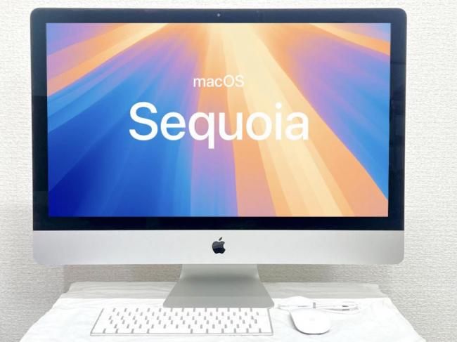 ゲーミングPC  良品 5K対応 27型液晶一体型 Apple iMac A2115 (5K, 2019) macOS 15 Sequoia(正規Win11追加可) 八世代 i5-8500 16GB NVMe 1TB-SSD Radeon Pro 570X カメラ 無線 中古パソコン 管:1200h