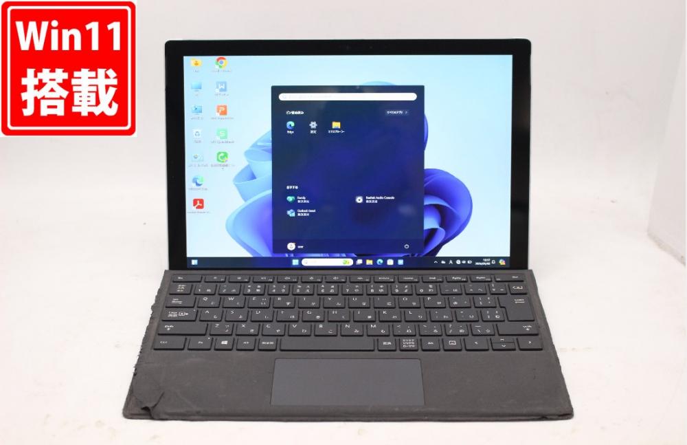 良品 2K対応 タッチ 12.3型 Microsoft Surface Pro 6 Windows11 八世代 i5-8350U 8GB NVMe 256GB-SSD カメラ 無線 Office付 中古パソコン 管:1335j