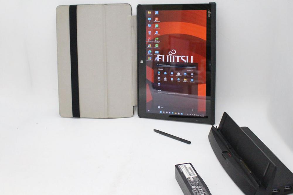  美品 フルHD 12.5型 タブレット Fujitsu ArrowsTab Q704/H Windows11 四世代 i5-4300u 4GB 128GB-SSD カメラ 無線 Office付 中古パソコン