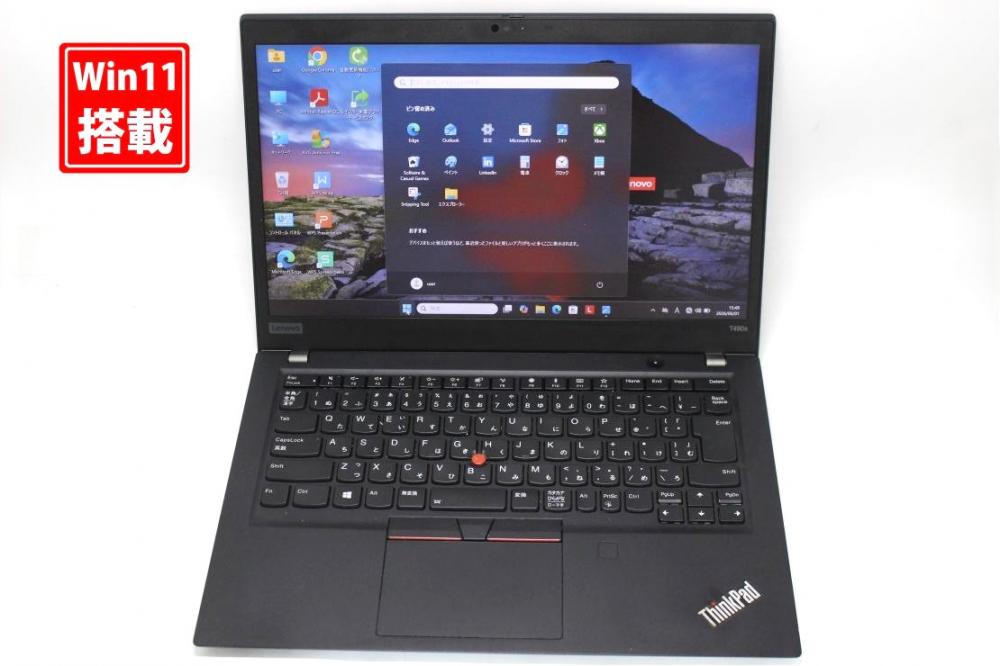 中古 フルHD タッチ 14型 Lenovo ThinkPad T490S Windows11 第8世代 i7-8665u 16GB NVMe 512GB-SSD カメラ 無線 Office付き 中古パソコン 管:1515s