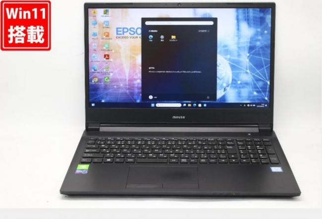 896時間 中古良品 フルHD 15.6型 MOUSE m-Book K700SN-M2SH2-KK Windows11 九世代 i7-9750H 16GB 512GB-SSD + 1TB-HDD NVIDIA GeForce MX250 カメラ 無線 Office付 中古パソコン 管:0943v