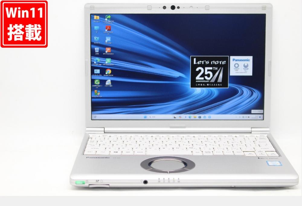 中古良品 フルHD対応WUXGA 12.1型 Panasonic Let's note CF-SV7 Windows11 八世代 i5-8350u 8GB 256GB-SSD カメラ 無線 Office付 中古パソコン 管:1042r