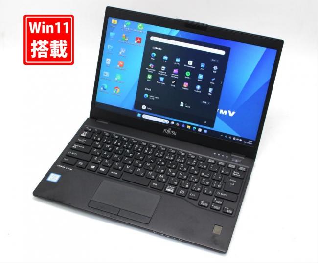 531時間 中古美品 フルHD 13.3型 Fujitsu LIFEBOOK U939A Windows11 八世代 i5-8365u 8GB 256GB-SSD 無線 Office付 中古パソコン 管:1742s