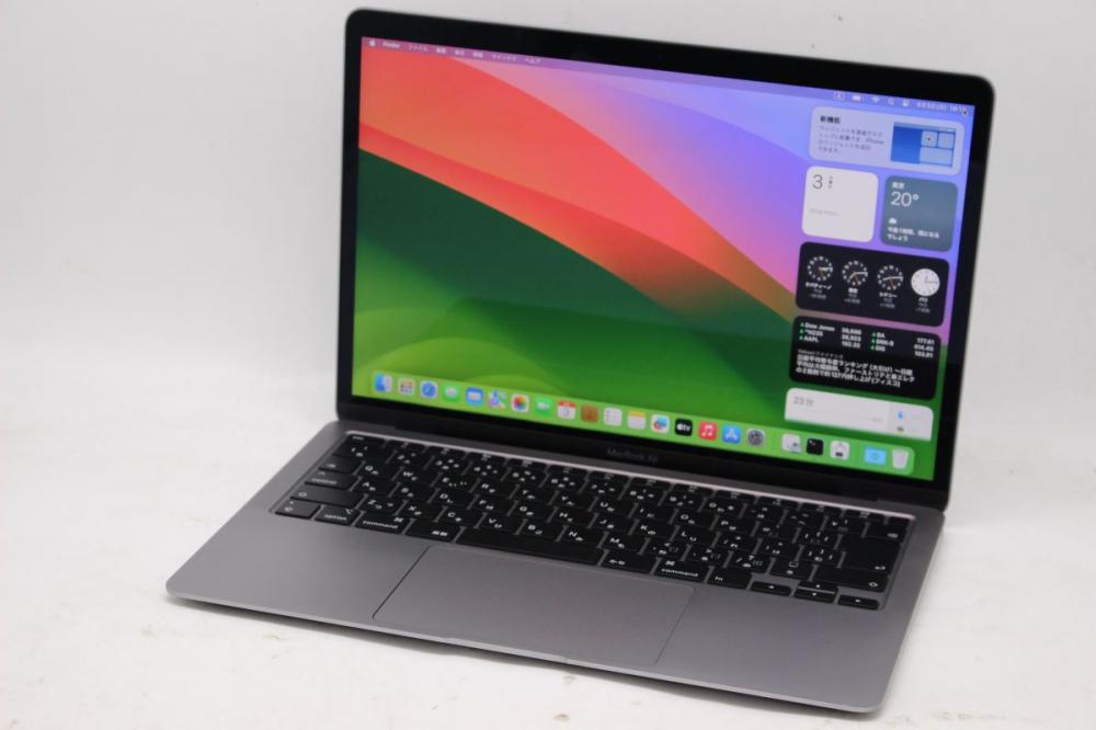 良品 2K対応 13.3型 Apple MacBoko Air A2179 (2020年) グレー macOS 14 sonoma(正規Win11追加可) 10世代 i7-1060NG7 16GB NVMe 1TB-SSD カメラ 無線 中古パソコン 管:1922h