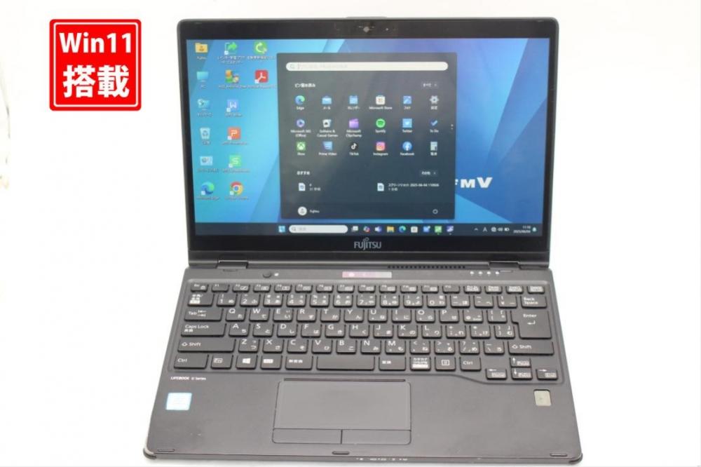 中古良品 フルHD タッチ 13.3型 Fujitsu LIFEBOOK U939XA Windows11 八世代 i5-8365u 8GB 256GB-SSD カメラ 無線 Office付 中古パソコン 管:1104s