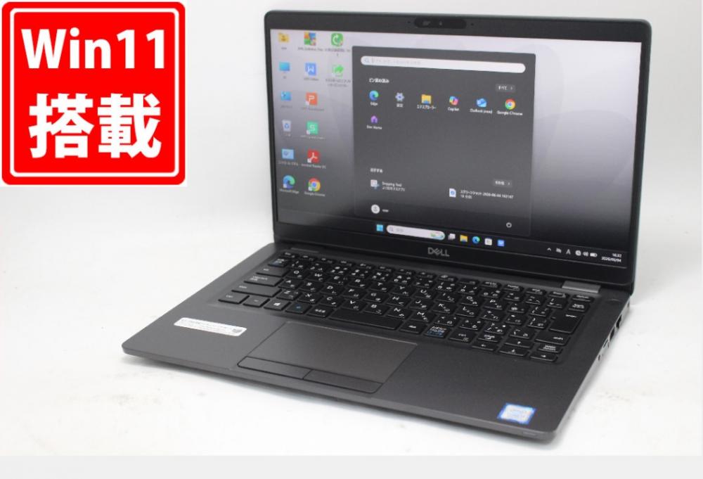 中古美品 フルHD 13.3型 DELL Latitude 5300 Windows11 第8世代 i7-8665U 16GB NVMe 512GB-SSD カメラ 無線 Office付き 中古パソコン 管:1640m
