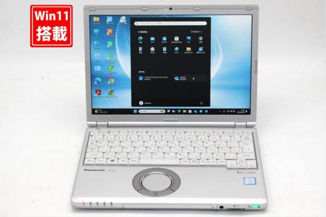 良品 フルHD対応WUXGA 12.1型 Panasonic Let's note CF-SZ6Z Windows11 七世代 i7-7600u 16GB 512GB-SSD カメラ 無線 Office付 中古パソコン 管:1636s