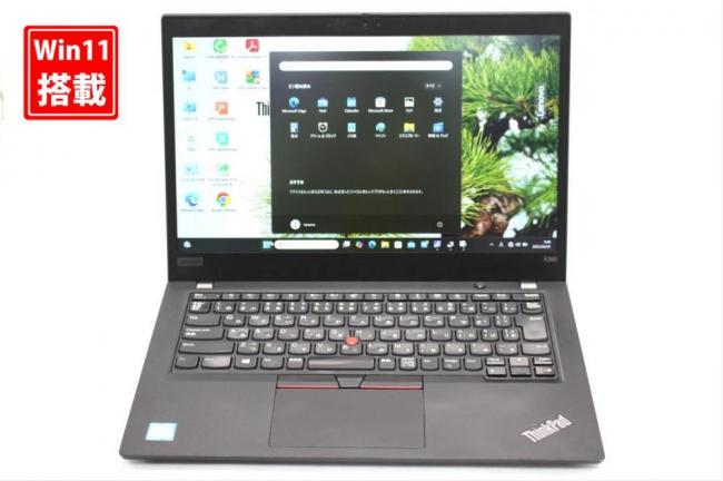 良品 フルHD 13.3型 Lenovo ThinkPad X390 Windows11 八世代 i5-8265u 8GB NVMe 256GB-SSD カメラ 無線 Office付 中古パソコン 管:0931s