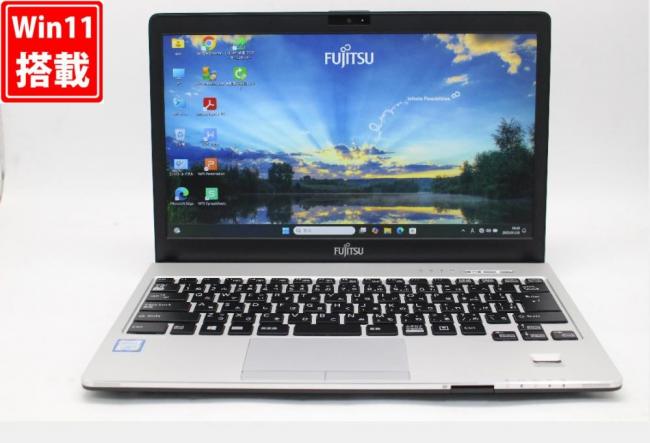 中古美品 フルHD 13.3型 Fujitsu LIFEBOOK S938B Windows11 八世代 i5-8350U 8GB 256GB-SSD 無線 Office付 中古パソコン 税無 管:1768w