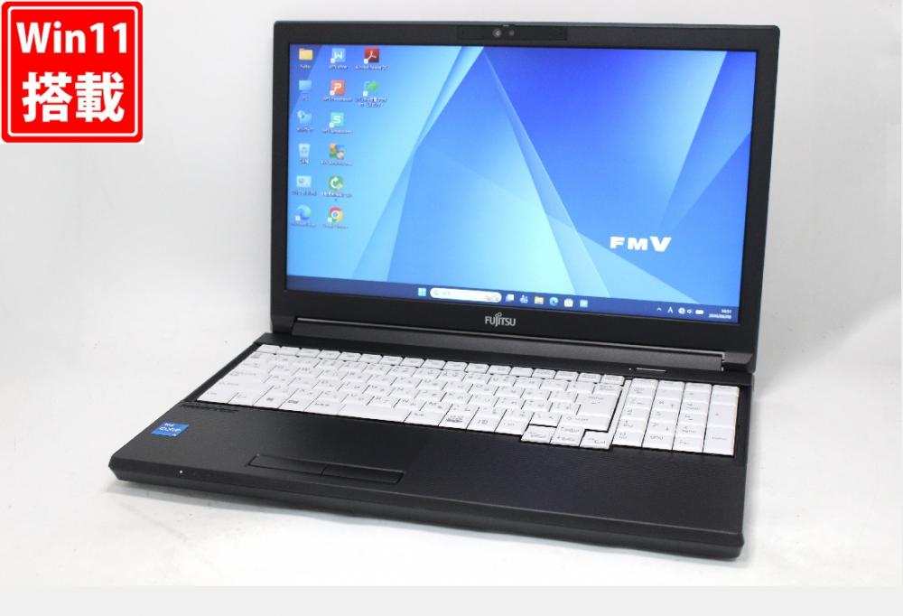 良品 15.6型 Fujitsu LIFEBOOK A5513M Windows11 10コア 第13世代 i5-1345U 8GB NVMe 512GB-SSD カメラ 無線Wi-Fi6 Office付き 中古パソコン 管:1801w