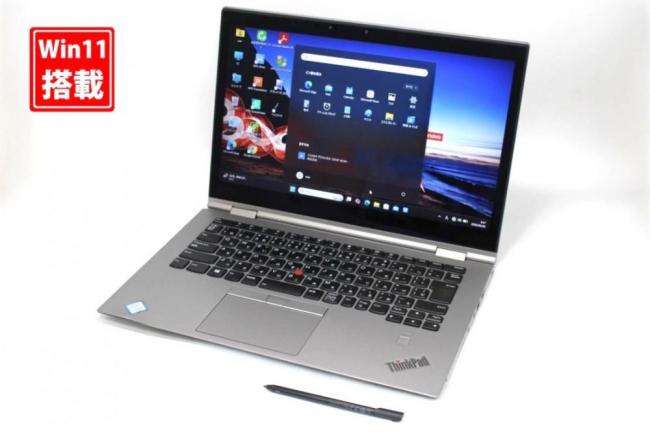 中古 フルHD タッチ 14型 Lenovo ThinkPad X1 Yoga 3rd Gen Windows11 第8世代 i5-8250u 8GB 128GB-SSD カメラ 無線 Office付き 中古パソコン 管:1726s