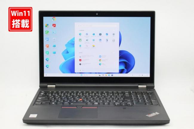 ゲーミングPC  良品 4K対応 タッチ 15.6型 Lenovo ThinkPad P15 Gen1 Windows11 第10世代 i7-10850h 32GB NVMe 256GB-SSD + 1TB-SSD NVIDIA Quadro T2000 カメラ 無線Wi-Fi6 Office付 中