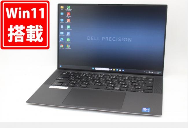 1441時間 中古美品 フルHD 15.6型 DELL Precision 5560 Windows11 8コア 第11世代 i7-11850H 32GB NVMe 512GB-SSD NVIDIA T1200 Laptop カメラ 無線Wi-Fi6 Office付 中古パソコン 管:1619m