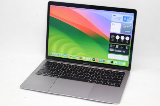 中古美品 2K対応 13.3型 Apple Apple MacBook Air A1932 (2018年) グレー macOS 14 sonoma(正規Win11追加可) 八世代 i5-8210Y 16GB NVMe 256GB-SSD カメラ 無線 中古パソコン 管:1706h