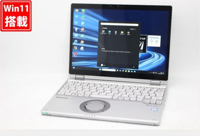中古良品 2.8K対応 タッチ 12型 Panasonic Let's Note CF-QV8TFAVS Windows11 八世代 i5-8365U 8GB 256GB-SSD カメラ LTE 無線 Office付 中古パソコン 管:1804v