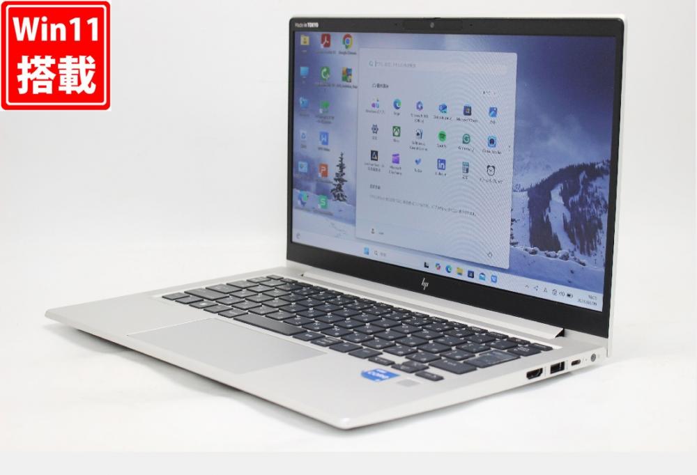 良品 フルHD 13.3型 HP EliteBook 630G9 Windows11 10コア 第12世代 i5-1235u 16GB NVMe 256GB-SSD カメラ 無線Wi-Fi6 Office付き 中古パソコン 管:1876r