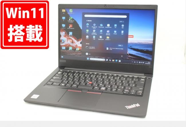 充放電回数17回  良品 フルHD 14型 Lenovo ThinkPad E14 Windows11 第10世代 i5-10210U 8GB NVMe 256GB-SSD カメラ 無線Wi-Fi6 Office付 中古パソコン 管:1864m