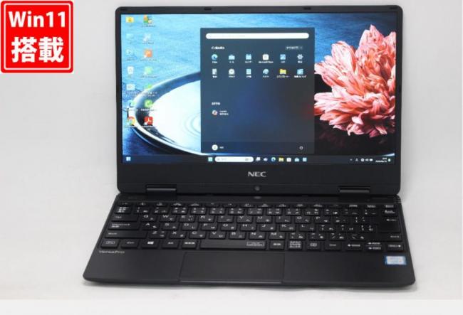 中古 フルHD 12.5型 NEC VersaPro VKT13HZG5 Windows11 第8世代 i5-8200Y 8GB NVMe 512GB-SSD カメラ 無線 Office付き 中古パソコン 管:1003v