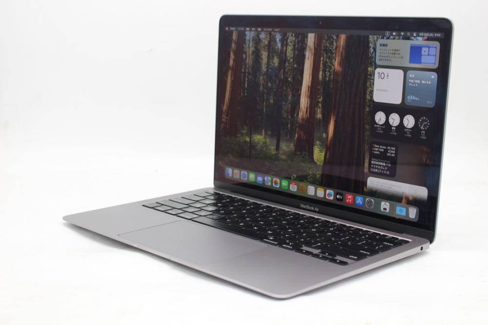 中古良品 2K対応 13.3型 Apple MacBoko Air A2179　グレー macOS 15 Sequoia(正規Win11追加可) 第10世代 i3-1000NG4 8GB NVMe 256GB-SSD カメラ 無線 中古パソコン 管:1012r