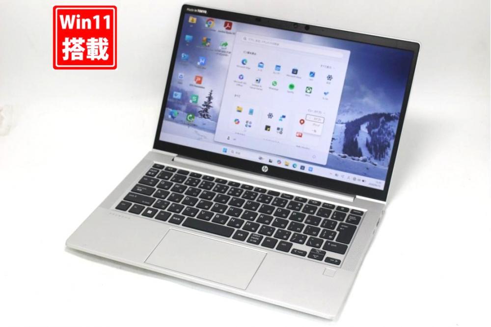 中古良品 フルHD 13.3型 HP PROBOOK 635 G8 Windows11 AMD Ryzen 5-5600u 8GB NVMe 256GB-SSD カメラ 無線Wi-Fi6 Office付き 中古パソコン 管:1523s