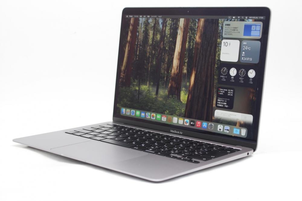 美品 2K対応 13.3型 Apple MacBoko Air A2179　グレー macOS 15 Sequoia(正規Win11追加可) 第10世代 i7-1060NG7 16GB NVMe 512GB-SSD カメラ 無線 中古パソコン 管:1718r
