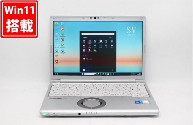 良品 フルHD対応WUXGA 12.1型 Panasonic Let's note CF-SV1RDLVS Windows11 第11世代 i5-1145G7 16GB NVMe 256GB-SSD カメラ 無線Wi-Fi6 Office付 中古パソコン 管:1732j