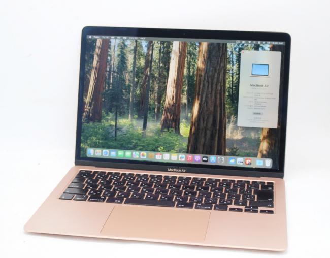 中古美品 2K対応 13.3型 Apple MacBook Air a2179 ローズゴールド macOS 15 Sequoia(正規Win11追加可) 第10世代 i5-1030ng7 16GB NVMe 512GB-SSD カメラ 無線 中古パソコン 管:1605k