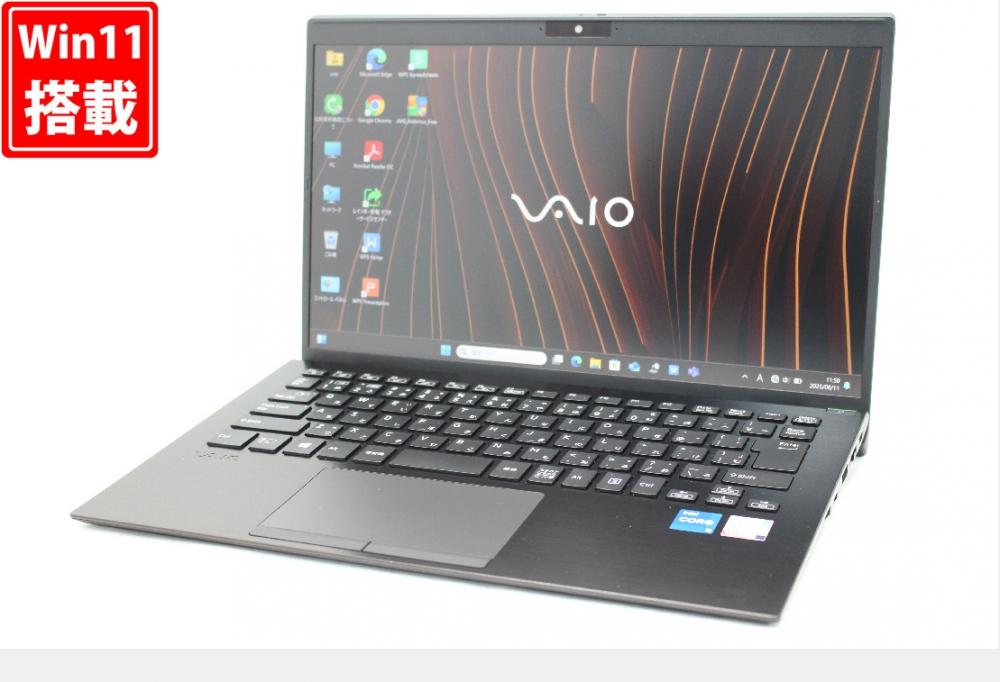 中古良品 フルHD 14型 SONY VAIO VJPK211KAE3B Windows11 第11世代 i5-1135G7 8GB NVMe 256GB-SSD カメラ 無線Wi-Fi6 Office付 中古パソコン 管:1776w