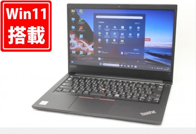 充放電回数13回  良品 フルHD 14型 Lenovo ThinkPad E14　 Windows11 第10世代 i5-10210U 8GB NVMe 256GB-SSD カメラ 無線Wi-Fi6 Office付 中古パソコン 管:1526m