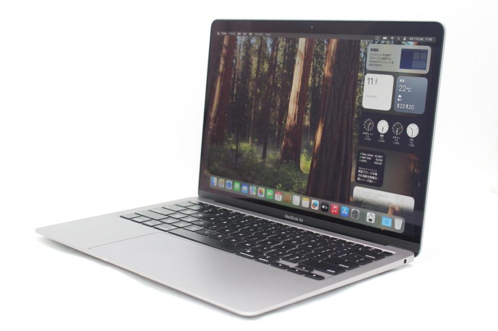 中古良品 2K対応 13.3型 Apple MacBoko Air A2179　グレー macOS 15 Sequoia(正規Win11追加可) 第10世代 i3-1000NG4 8GB NVMe 256GB-SSD カメラ 無線 中古パソコン 管:1752r