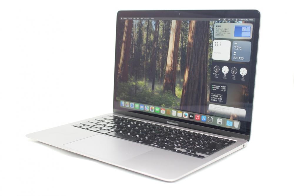中古良品 2K対応 13.3型 Apple MacBoko Air A2179　グレー macOS 15 Sequoia(正規Win11追加可) 第10世代 i3-1000NG4 8GB NVMe 256GB-SSD カメラ 無線 中古パソコン 管:0912r