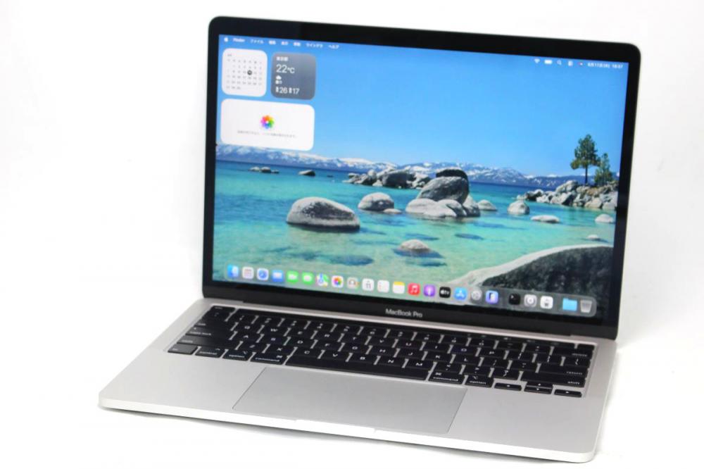良品 2K液晶 13.3型 Apple MacBook Pro A2251(2020年 Touch Bar) macOS 26 Tahoe(正規Win11追加可) 第10世代 i7-1068NG7 16GB NVMe 512GB-SSD カメラ 無線 中古パソコン 管:0913h