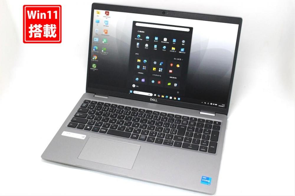 良品 フルHD 15.6型 DELL Latitude 5520 Windows11 第11世代 i5-1135G7 8GB NVMe 256GB-SSD カメラ 無線 Office付き 中古パソコン 管:1311s
