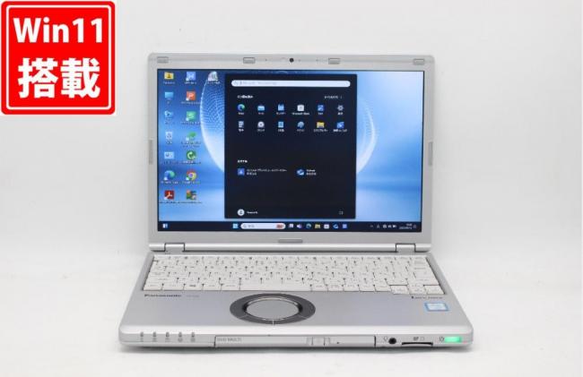 良品 フルHD対応WUXGA 12.1 型 Panasonic Les's note CF-SZ6RDQVS Windows11 七世代 i5-7300U 8GB 256GB-SSD カメラ 無線 Office付 中古パソコン 管:1331j