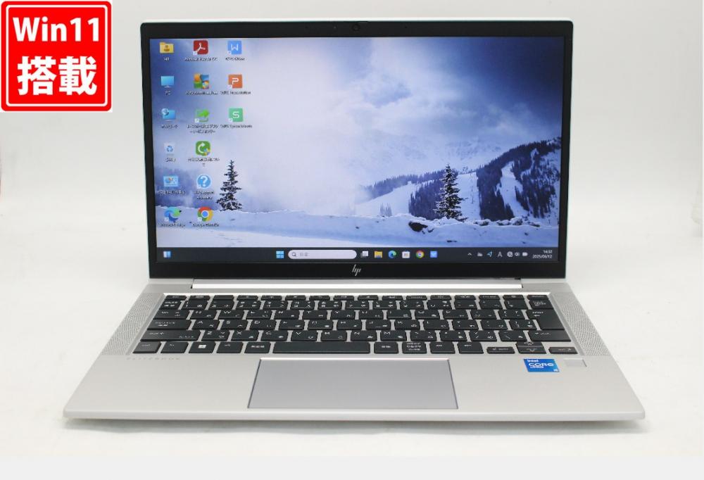 中古良品 フルHD 13.3型 HP ELITEBOOK 830G8 Windows11 第11世代 i5-1145G7 8GB NVMe 256GB-SSD カメラ 無線Wi-Fi6 Office付 中古パソコン 管:1754w