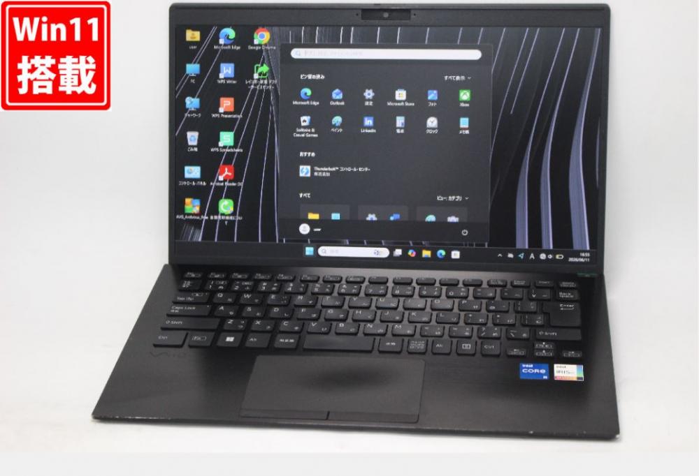 中古 フルHD 12.5型 SONY VAIO Pro PJ VJPJ228 Windows11 10コア 第12世代 i5-1235U 16GB NVMe 512GB-SSD カメラ 無線Wi-Fi6 Office付き 中古パソコン 管:1443v