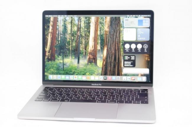 良品 2K対応 13.3型 Apple MacBook Pro a1989(2018)グレー macOS 15 Sequoia(正規Win11追加可) 八世代 i5-8259u 8GB NVMe 256GB-SSD カメラ 無線 中古パソコン 管:0920k