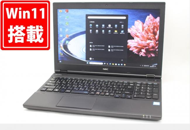 中古 フルHD 15.6型 NEC VersaPro VKM17 X-3 Windows11 八世代 i5-8350U 8GB 256GB-SSD カメラ 無線 Office付 中古パソコン  管:1232m