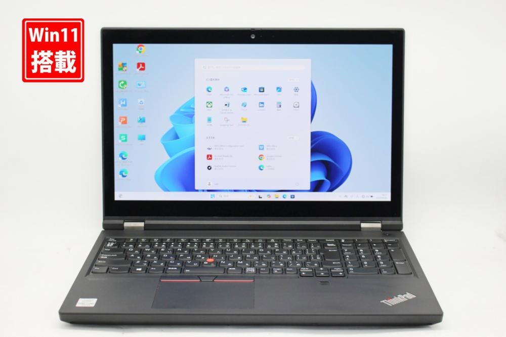 ゲーミングPC  訳有 4K対応 タッチ 15.6型 Lenovo ThinkPad P15 Gen1 OLED Windows11 第10世代 i7-10850h 32GB NVMe 256GB-SSD + 1TB-SSD NVIDIA Quadro T2000 カメラ 無線Wi-Fi6 Offi