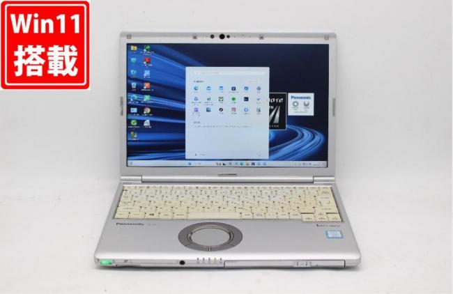 中古 フルHD対応WUXGA 12.1型 Panasonic Let's note CF-SV7UFKVS Windows11 八世代 i7-8650U 16GB 512GB-SSD カメラ LTE 無線 Office付 中古パソコン 管:1555j