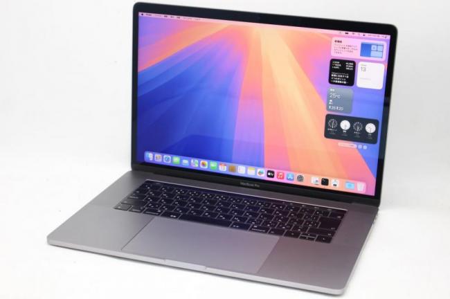 良品 2K対応 15.4型 Apple MacBook Pro A1990 Touch2018 グレー macOS 15 Sequoia(正規Win11追加可) 八世代 i7-8750H 16GB NVMe 256GB-SSD Radeon Pro 555X カメラ 無線 管:1637h