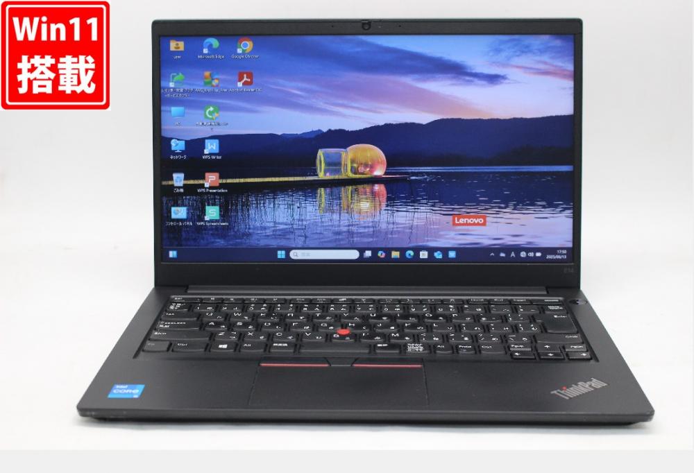 中古 フルHD 14型 Lenovo ThinkPad E14 Gen2 Windows11 第11世代 i5-1135G7 8GB NVMe 256GB-SSD カメラ 無線Wi-Fi6 Office付 中古パソコン 管:1873w