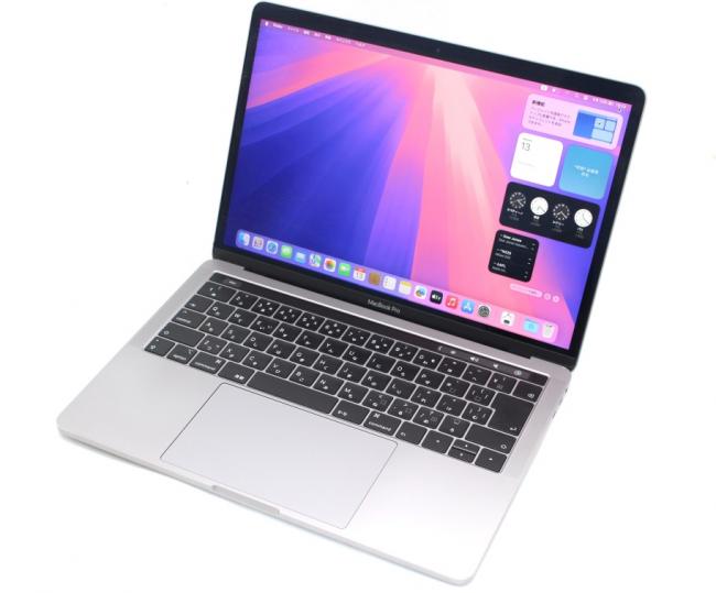 良品 2K対応 13.3型 Apple MacBook 2018 A1989 (Touch Bar) グレー macOS 15(正規Win11追加可) 八世代 i5-8259U 8GB NVMe 256GB-SSD カメラ 無線 中古パソコン 管:1747s