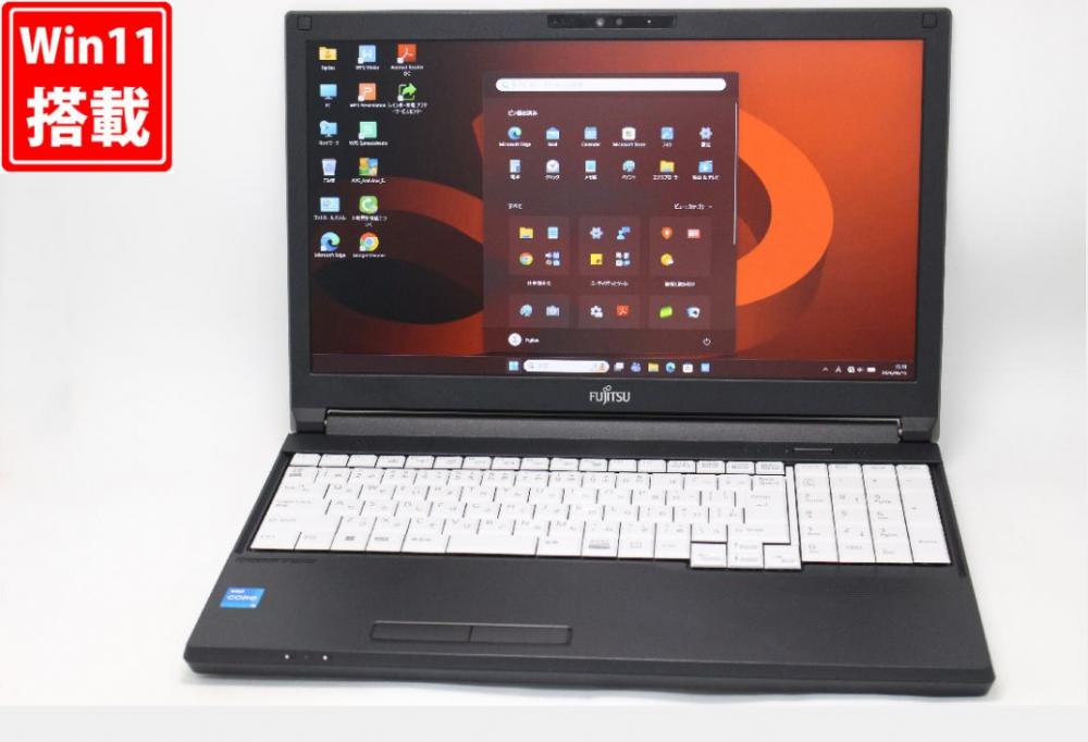 良品 フルHD 15.6型 Fujitsu LIFEBOOK A5512KX Windows11 10コア 第12世代 i5-1235U 8GB NVMe 256GB-SSD カメラ 無線Wi-Fi6 Office付き 中古パソコン 管:1525v